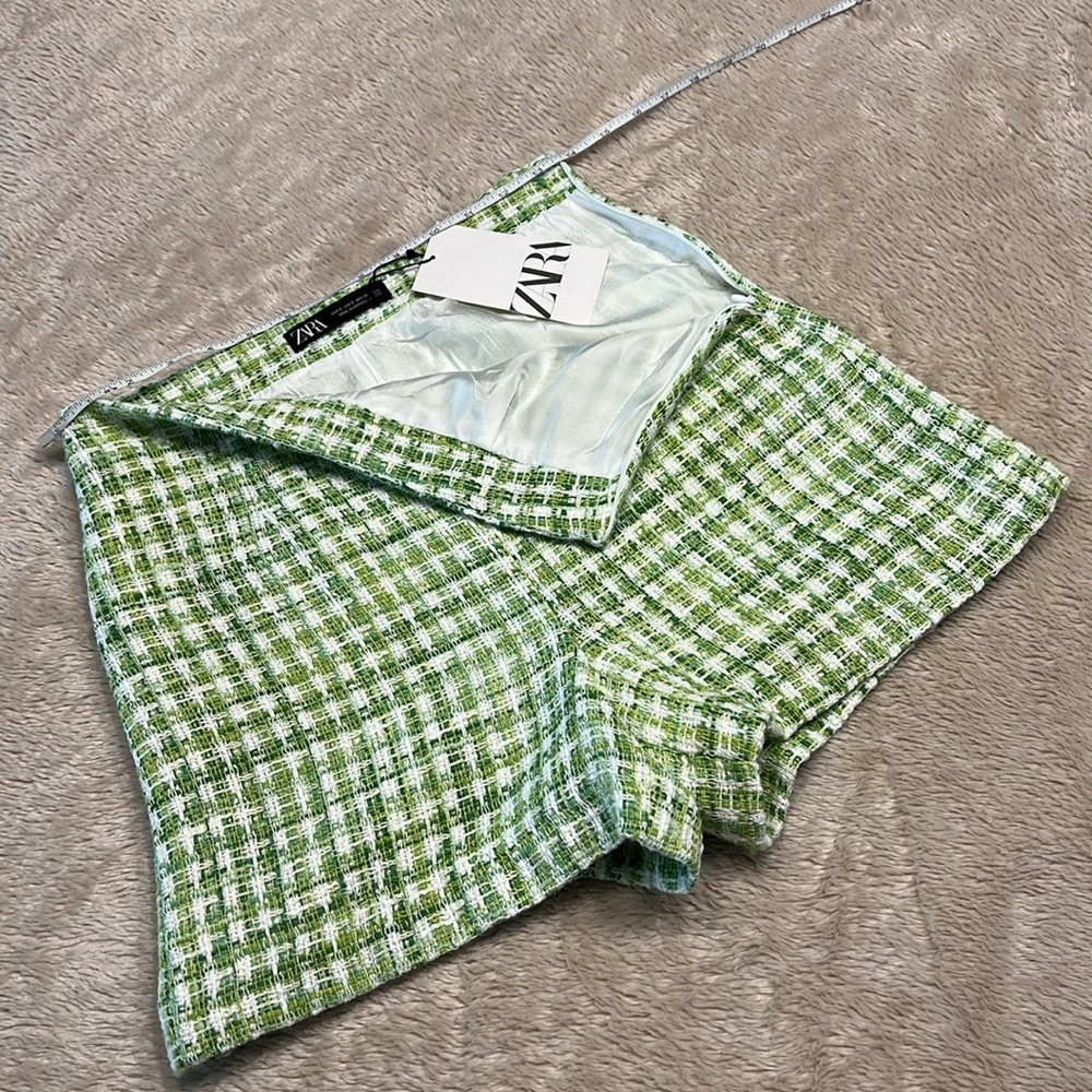 ZARA Tweed High Waist Shorts - Picture 11 of 14